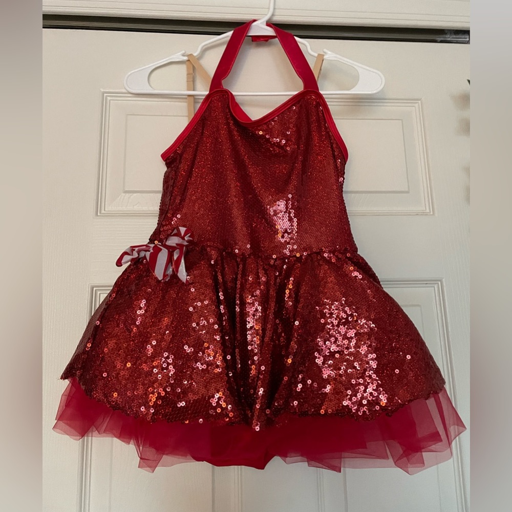 Red jazz dance costume